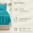 thumbnail image 6 of Nestl Extra Deep Pocket Queen Sheets - 6 Piece Soft Microfiber Bed Sheets Set Fits 18"-24" Mattresses, Teal, 6 of 8