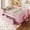 Pink, variant on Euroco Wood Twin Size Platform Bed with Guardrails and Drawers, Pink