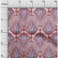 thumbnail image 1 of oneOone Cotton Silk Fabric Big Motif Ikat Print Sewing Fabric BTY 42 Inch Wide, 1 of 4