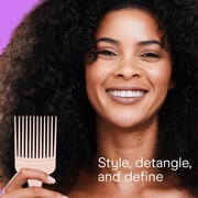 Conair Lift & Define Detangling Hair Pick Combs, 3-Pack with Small, Medium, Large