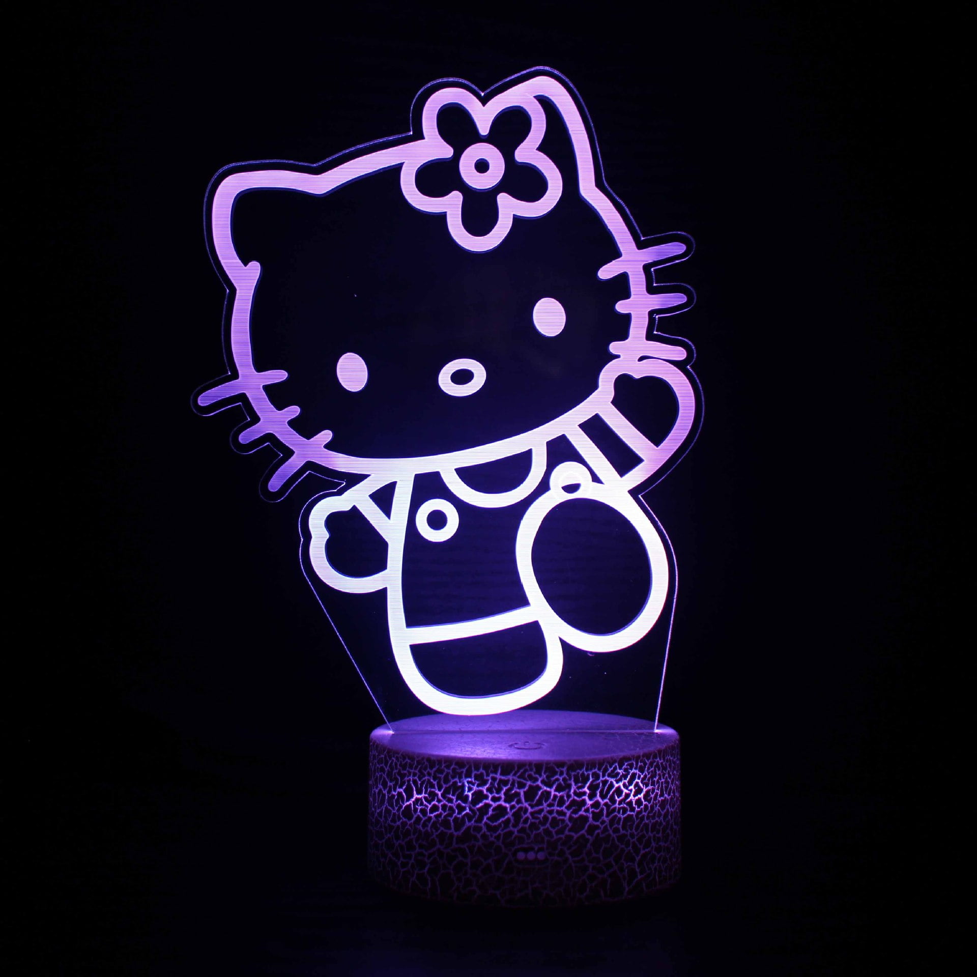 Hello Kitty LED Glow Bedroom Night Light - Smart Touch Lamp with