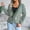 Green, variant on AOOCHASLIY Clothes Sweaters Women Fashion Casual Loose Stripe Splicing V-neck Knitted Sweater