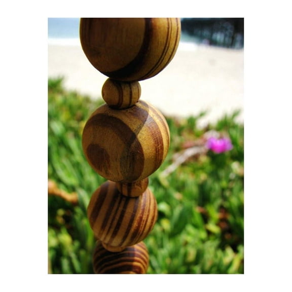 Super Jumbo Holy Mix Beads sanctified Rosary Natural Wood Chain Jesus Cross XL Large 42" Inches Wall rosario