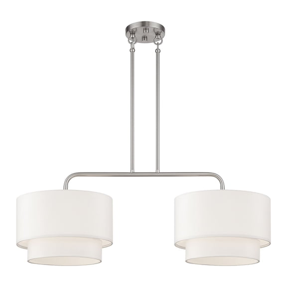 Livex Lighting - Manorwood - 2 Light Large Linear Chandelier-22 Inches Tall and
