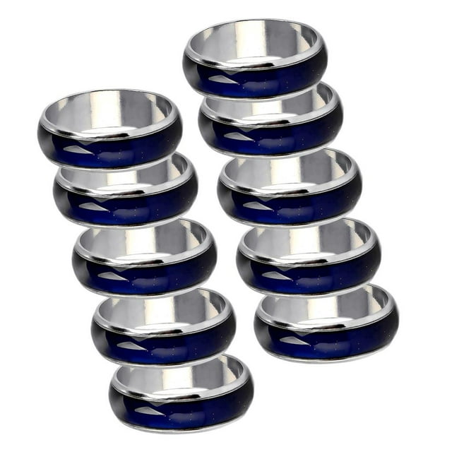 2x 5 Uds., s de Humor Clásico de Humor Clásico de Temperatura, Amante Tamaño 6-10 Zulema anillo de cambio de color para hombres