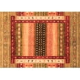 thumbnail image 1 of Ahgly Company Indoor Rectangle Abstract Orange Modern Area Rugs, 4' x 6', 1 of 4