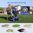 thumbnail image 5 of WOOKEN Mobility Scooter for Adults, Seniors, 24V 12AH Electric Powered Wheelchair Device, 250W 4 Wheels Compact Folding Duty Mobile for Elderly, 5 of 17