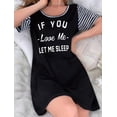 thumbnail image 5 of Ekouaer Nightgowns for Women with Pocket Soft Sleepshirt Crewneck Printed Short Sleeves Night Dress, 5 of 6