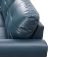 thumbnail image 5 of MAYEERTY Dark Grey Blue Faux 3-Piece Free Splicing Leather Living Room Sofa Set, 5 of 5