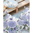 thumbnail image 3 of Outdoor Throw Pillow Cover Purple Hydrangea Flower Blueberry Waterproof Cushion Covers 2 Pack Watercolor Floral Leaves on White Pillow Cases Home Decoration for Patio Garden Couch Sofa, 3 of 7
