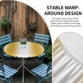 thumbnail image 2 of Yellow Ombre Round Tablecloth for 36-44 Inch Tables, Fitted Table Cover with Elastic Edge, Farmhouse Modern Abstract Art Waterproof Outdoor Table Cloth Protector for Patio Garden Dinner Picnic, 2 of 9
