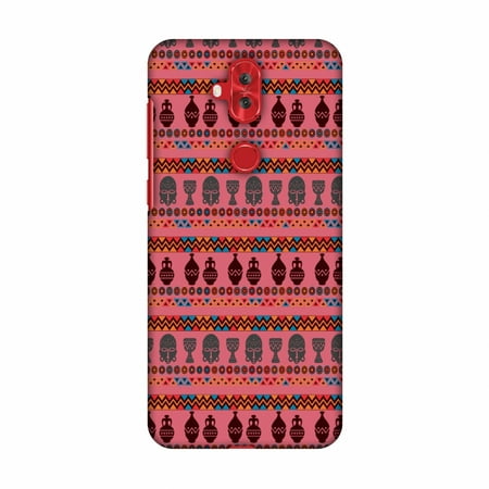 Profile Lite Mask - Asus Zenfone 5 Lite ZC600KL Case - Masks and pottery- Pink and grey, Hard Plastic Back Cover, Slim Profile Cute Printed Designer Snap on Case with Screen Cleaning Kit
