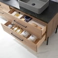 thumbnail image 6 of Trento 72" Double Sink Bath Vanity in North American Oak w/ Black Sintered Stone, 6 of 13