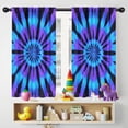 thumbnail image 5 of Blackout Kids Curtains,Blue Purple Tie Dye Pattern Childrens Insulated Curtains Set Of 2,Bedroom Essentials,Toddler Room Decor 42"x54", 5 of 5