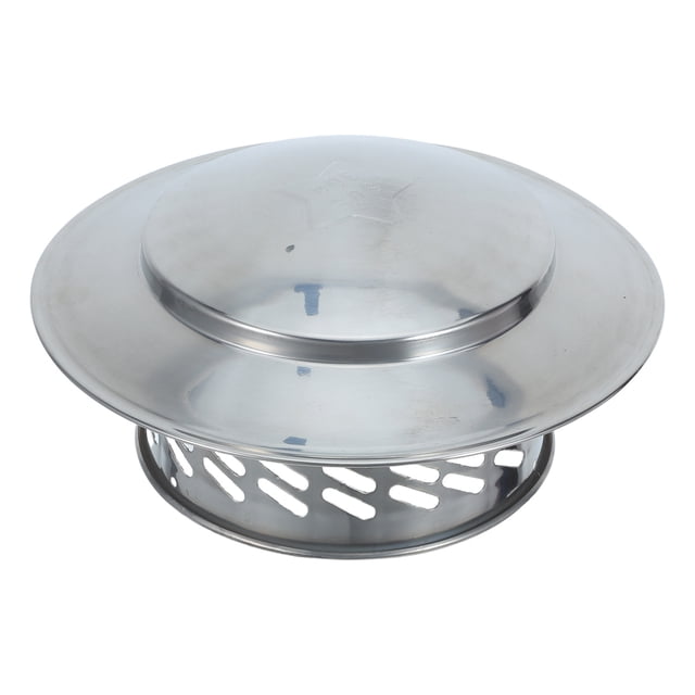 PAMINGONO Cubierta De Chimenea Redonda De Acero Inoxidable Resistente A Intemperie Para Ventilación Exterior