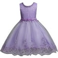 thumbnail image 3 of 4/July Dress up Dresses for Girls 4-6 Children Flower Girl Lace Wedding Party Formal Long Gown Dress, 3 of 3