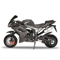 thumbnail image 3 of WETLA 49cc 4-Stroke Pocket Rocket Motorcycle, Mini Motorcycle, Gas Pocket Motorbike with Front Rear Disc Brakes, Racing Max Speed 25MPH, Dual Headlights, 3 of 8
