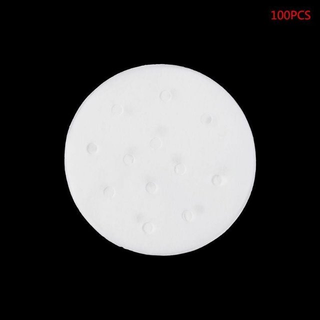 100 piezas de papel perforado desechable redondo para vaporera, revestimientos de papel para freidora de aire