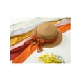 thumbnail image 5 of INSPIRAR CHIC Mujeres Bufandas Largas Plisadas, Banda de Cabello de Color Sólido con Gradiente de Contraste, Bufandas de Cuello Amarillo Claro 49.2"x4.3"(LxW), 5 of 5