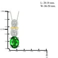 thumbnail image 3 of 12 1/3 Carat T.G.W. Chrome Diopside And White Diamond Accent Two Tone Sterling Silver 4-Piece Jewelry set, 3 of 9