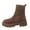 Brown, variant on SKIYLEVZ Women's Moto Boots Cowgirl Boots Lace Up Ankle Moto Boots Waterproof Shoes Wide Width Available Women’s Work Boot Casual Plus Size Available Footwear