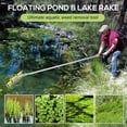 thumbnail image 2 of Floating Lake Rake 36 Aluminum All Purpose Lake And Landscape Rake With 102'' Extension Handle And 52Ft Rope  Algae Removal Yellow, 2 of 6