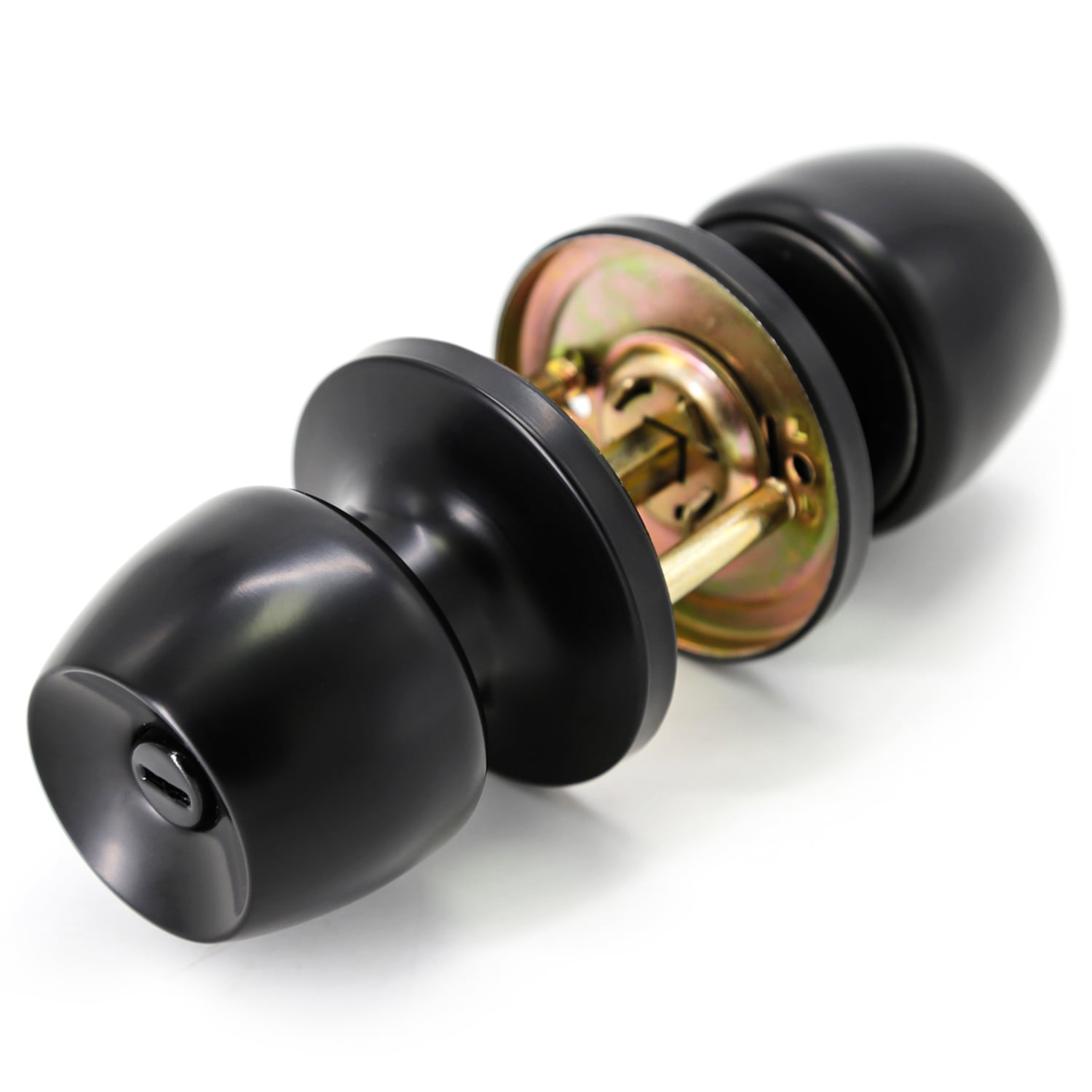 Villar Home Designs Door Knob Versa Black Privacy 4 Pack