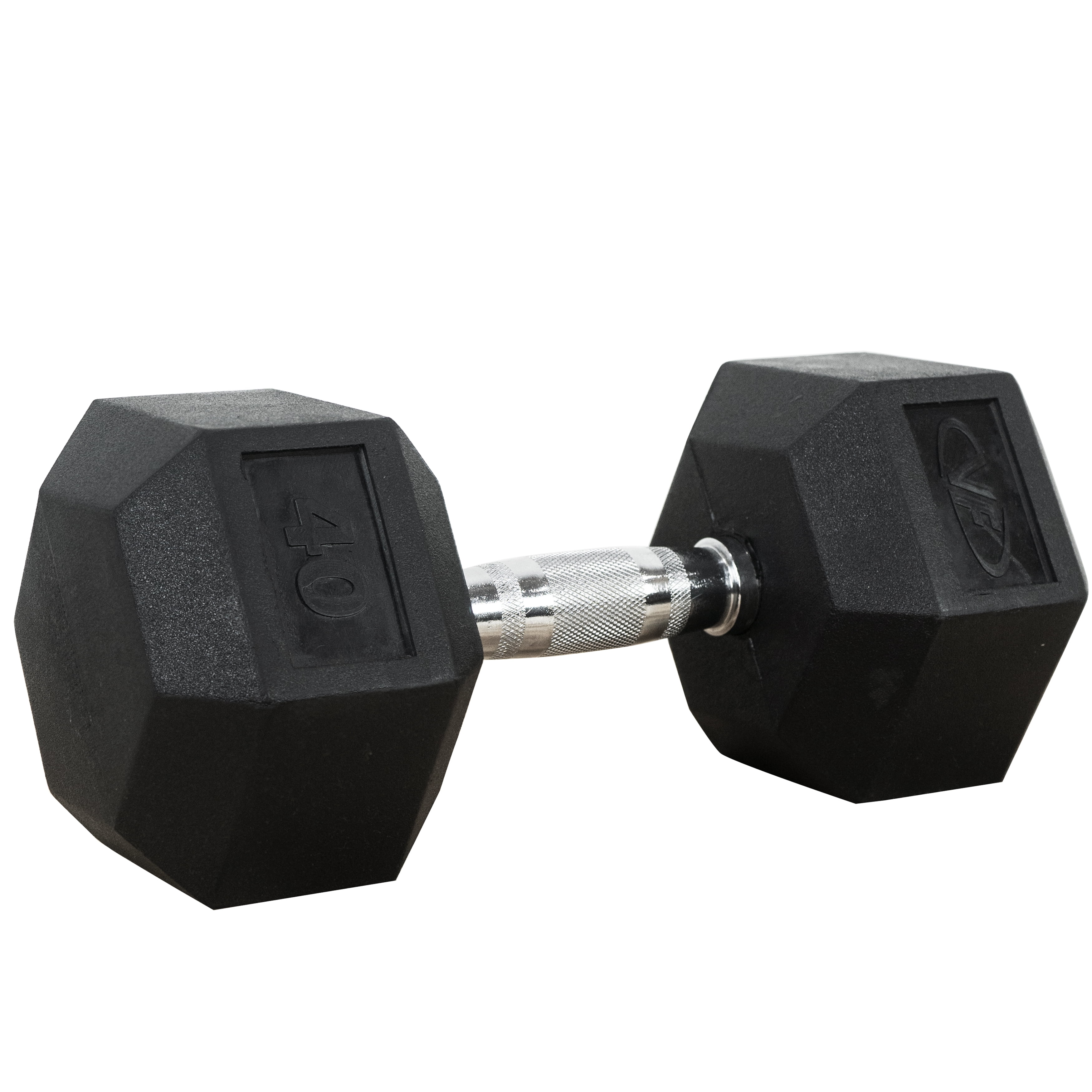 Valor Fitness 45lb Rubber Hex Dumbbell Sold Individually - RH-45