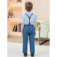 thumbnail image 2 of CARETOO Boy Clothes Suits Toddler Boy Outfit Dress Shirt Bowtie Pants Kid Wedding Outfits 5-10 Years, 2 of 7