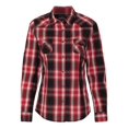 thumbnail image 1 of Burnside 5206 Camisa vaquera de manga convertible para mujer Rojo/Negro M Burnside 5206, 1 of 1