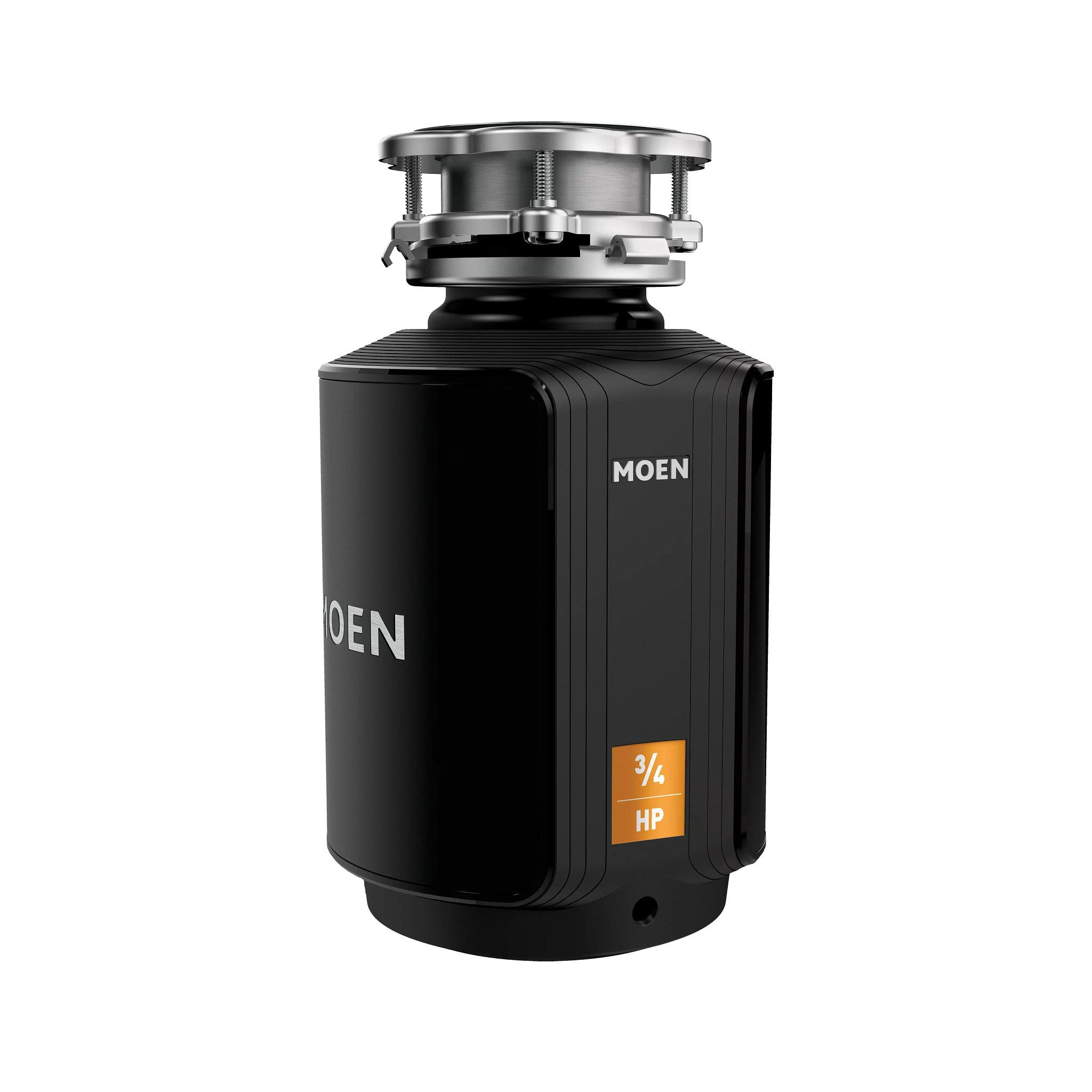Moen GXS75C Host Series 3/4 HP Continuous Feed Garbage Disposal with Sound Reduction, Power Cord Included, 7.5" W x 13.38" H