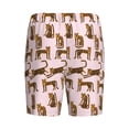 thumbnail image 2 of Lsque Leopard Print Mens Sleep Pajama Shorts,Short Pajama Pants, Cotton Ultra-Soft Knit-X-Large, 2 of 9
