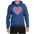thumbnail image 2 of Wild Bobby, Pink Ribbon Heart, Breast Cancer Awareness, Unisex Graphic Hoodie Sweatshirt, Vintage Heather Blue, 3X-Large, 2 of 5