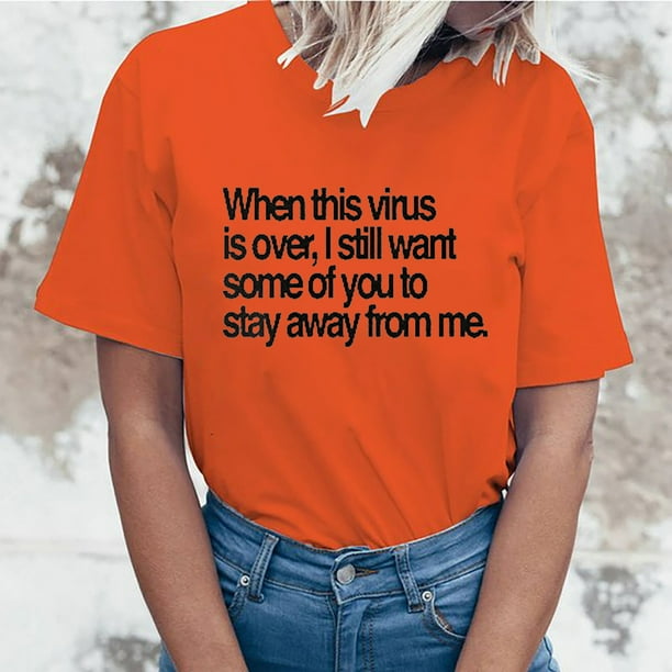 RXIRUCGD Going Out Tops for Women Women s Shirt Tees Funny Cute Short Sleeve T Shirt Mother s Day Gift Personalized Letter Print Blouse Womens Shirts