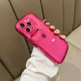 thumbnail image 2 of Compatible with iPhone 12 Case with Clear Kickstand Creative Protective Design Case with Camera Holder for TPU Slim Shockproof Cool Phone Case for iPhone 12-Rose red, 2 of 14