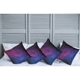 thumbnail image 2 of Ambesonne Galaxy Throw Pillow Cover 4 Pack, Stardust Space Rainbow, 18", Black Pink Blue, 2 of 5