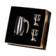 thumbnail image 3 of Juegos de jarras de cristal con vertedor, dispensador de cristal resistente, para regalo de lujo para el hogar 2 copas de hojas de oro, 3 of 9