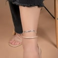 thumbnail image 4 of PORI JEWELERS 925 Sterling Silver 4.5mm Mariner Chain Link Anklet - Available in Silver or Yellow, 4 of 7