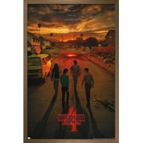 Netflix Stranger Things: Season 4 - California Teaser One Sheet Wall Poster, 14.725" x 22.375" Framed