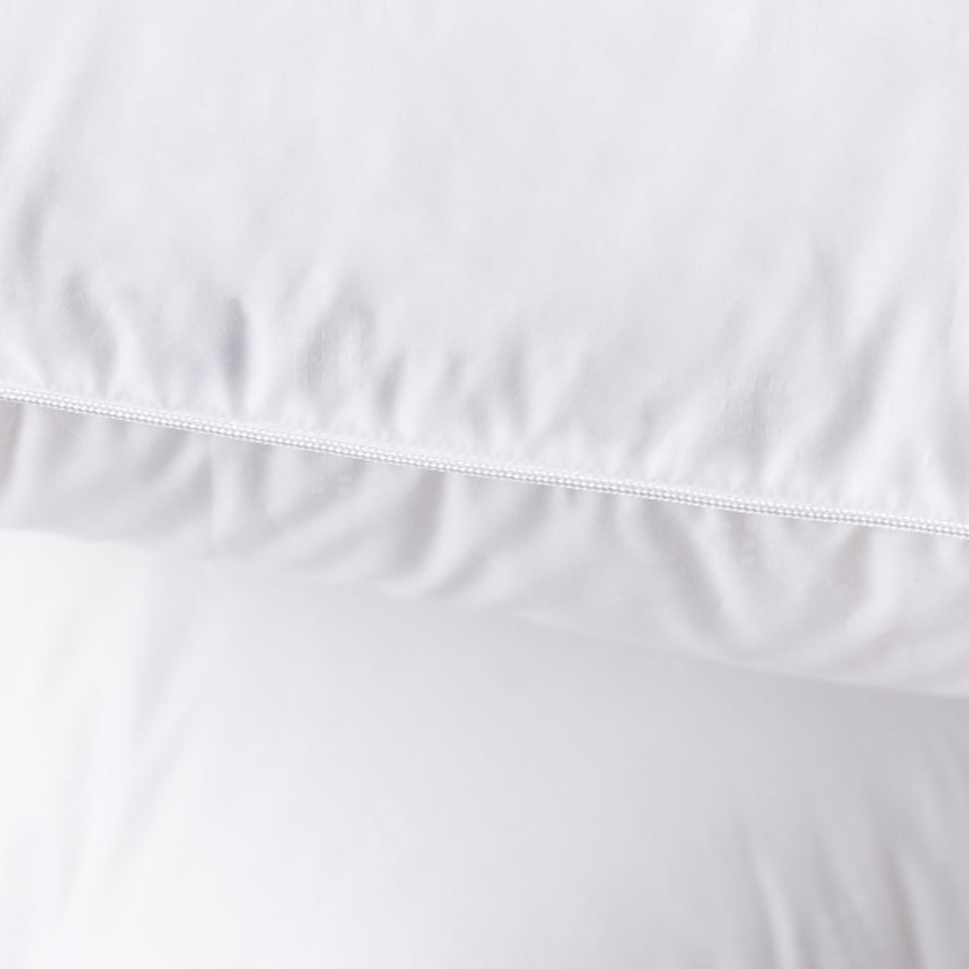 Highland Feather 750 Loft Hungarian White Goose Down Pillow 500TC Pure Cotton Casing, Two Pillows