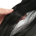 thumbnail image 5 of 18" 46cm Black Invisible Hair Extensions Long Straight Synthetic Hair Adjustable Headband Hairpieces No Clip for Women, 5 of 7