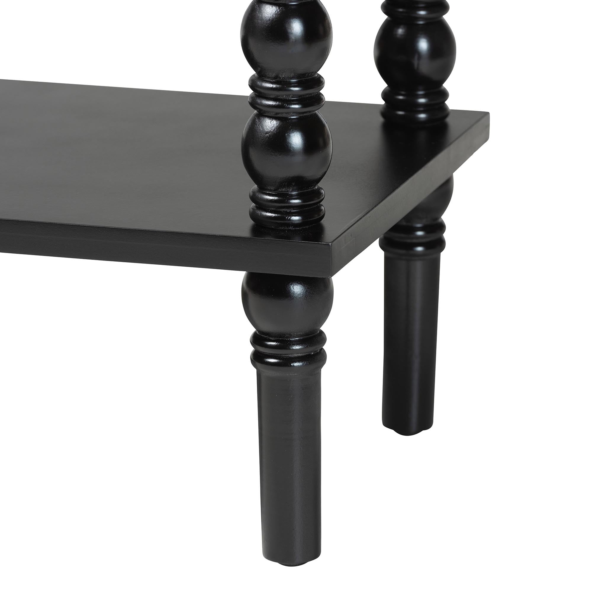 Baxton Studio Malinda Classic Console Table, 2-Drawer, Black