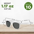 thumbnail image 5 of Velvet Smooth Sunglasses Set of 10, Bulk Pack - UV Protection, Perfect for Party, Beach, Pool, Outdoor Events - White, 5 of 8