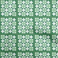 thumbnail image 1 of oneOone Velvet Green Fabric Mosaic Sewing Craft Projects Fabric Prints By Yard 58 Inch Wide, 1 of 5