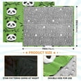 thumbnail image 4 of 70x55 Inches Glow in The Dark Blanket Cozy Throw Camping Blankets for Home and Outdoor Use Cute Panda Heads, 4 of 8