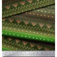 thumbnail image 3 of Soimoi Polyester Crepe Fabric Dot,Stripe & Geometric Ethnic Print Sewing Fabric Yard 52 Inch Wide, 3 of 3