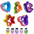 thumbnail image 1 of Juego de cortador y sellador de sándwiches, 4 piezas, cortador de sándwich de pan, máquina para hacer panqueques, cortadores de galletas con forma de corazón, cuadrado, círculo y, 1 of 5