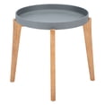thumbnail image 4 of SAFAVIEH Charlen Outdoor Patio Round Side Table, Natural/Grey, 4 of 8