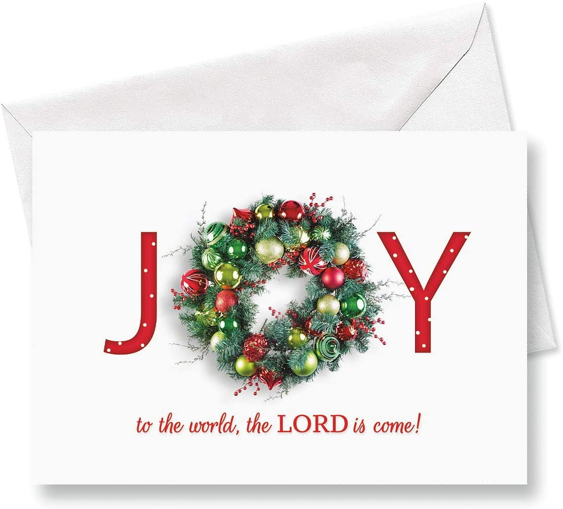 6-pack Folded Merry Christmas Wishes Cards Blessing Greeting Cards