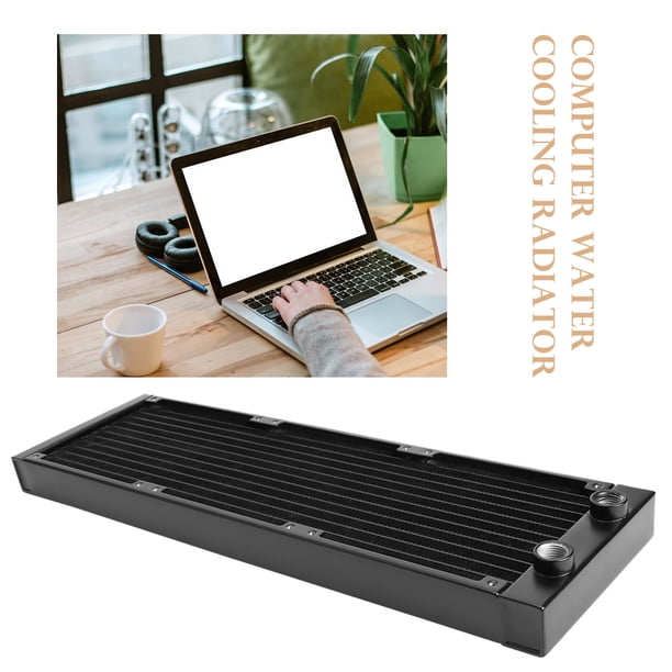 Radiador Intercambiador De Calor Intercambiador de disipador de calor de CPU de 12 tubos G1 / 4 hilos para computadora de CPU de PC (360 mm)